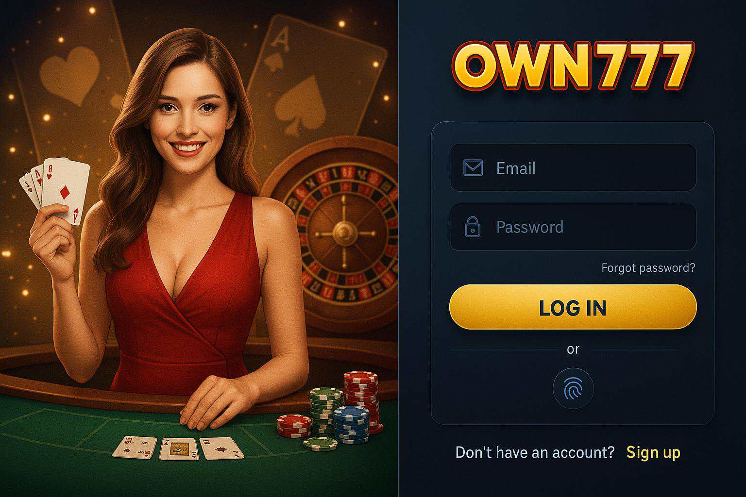 Não Perca tempo, o rRgistro na site OWN777