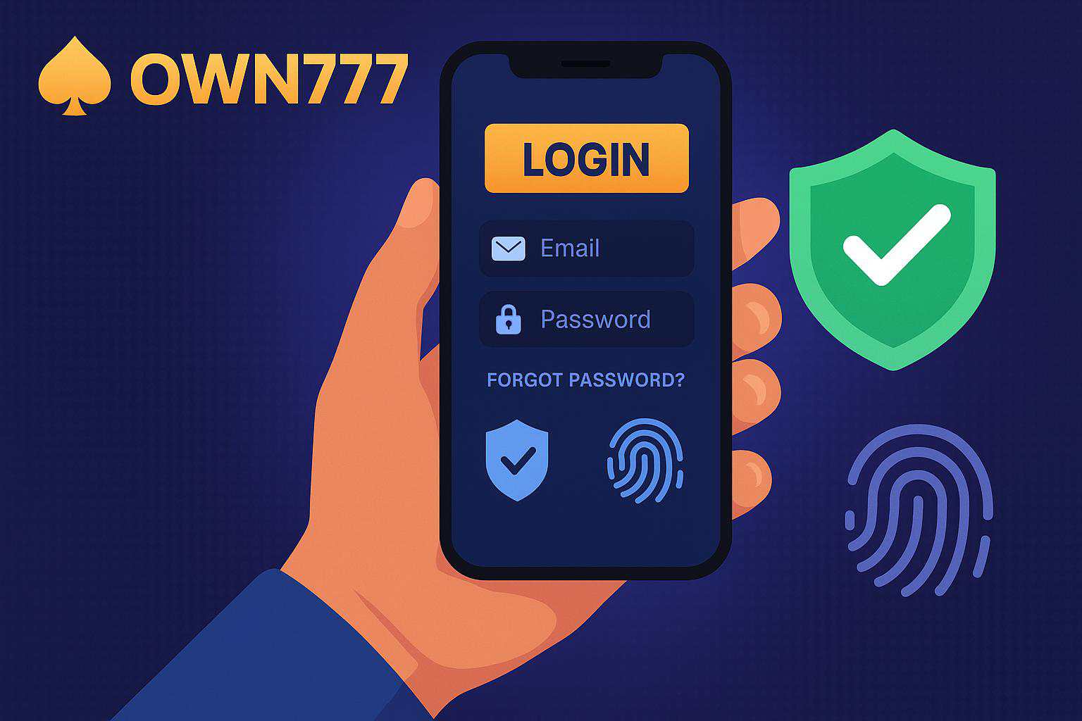 Criar uma nova Conta no plataforma OWN777